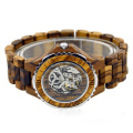 OEM Factory OEM New Steel Wood Mechanical Watch Wooden Watch